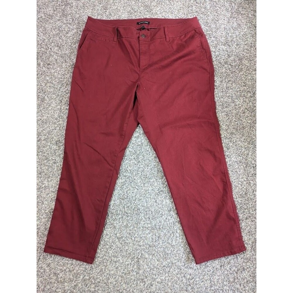 41 hawthorn Women's Sz 30 W Maroon Flat Front Pants